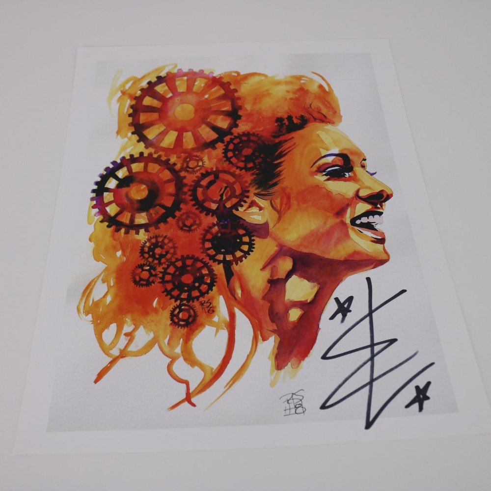 Becky Lynch WWE 11 x 14 Rob Schamberger Signed Print